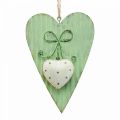 Floristik24 Kovové srdce, ozdobné srdce na zavěšení, dekorace srdce V14,5cm 2ks
