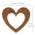 Floristik24 Srdce rez zahradní dekorace kovové srdce 10cm 12ks