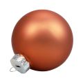 Mini vánoční koule skleněné červenohnědé skleněné koule Ø4cm 24ks