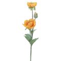 Floristik24 Umělé květiny Umělé květiny Mák Dekorativní Mák Pomeranč 48cm