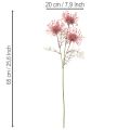 Umělý květinový jehelníček, protea, kvetoucí větvička 65 cm, 3 ks | Floristik24.cz