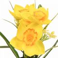 Floristik24 Narcis v květináči narcis žlutá umělá květina V21cm