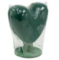Floristik24 Květinové pěnové srdce mini 3D rozměr 20cm x 18,5cm x 8,2