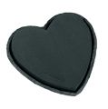 Floristik24 Květinové pěnové srdce černé 25,5cm 2ks