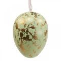 Velikonoční vajíčko na zavěšení dekorace vajíčka růžové, zelené, zlaté 20cm 2ks