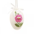 Floristik24 Velikonoční vajíčka na zavěšení s motivem květin Velikonoční dekorace 12ks