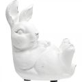 Floristik24 Velikonoční zajíček vintage vzhled králík ležící bílá keramika 12,5×8×14cm