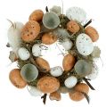 Floristik24 Velikonoční věnec s vejci Ø24cm přírodní, bílý