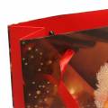 Floristik24 Sada dárkových tašek Vánoční motiv Santa Red 20cm × 30cm × 8cm