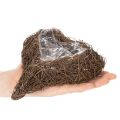 Květináč ve tvaru srdce z větviček s fólií, 20 cm, 2 kusy | Floristik24.cz