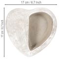 Květináč ve tvaru srdce, litý kámen, dekorativní květináč, 17 cm | Floristik24.cz