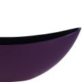Floristik24 Dekorativní miska na rostlinnou loďku fialová 38,5cm×12,5cm×13cm