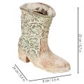 Kovbojské boty s květinovým vzorem, vintage květinový vzor, 24 cm | Floristik24.cz