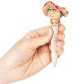 Dekorativní figurka houbové zátky - muchomůrka s obličejem, holčička a chlapec 13 cm, 2 ks | Floristik24.cz