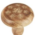 Floristik24 Dřevěná houbová dekorace houbová dřevěná dekorace přírodní podzimní dekorace Ø15cm V14,5cm