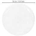 Dekorativní průhledná kulatá miska s nohou, 32 cm | Floristik24.cz