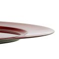 Floristik24 Plastový talíř Ø25cm červený s efektem glazury
