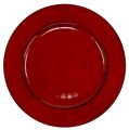 Floristik24 Plastový talíř Ø33cm červeno-černý