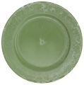 Floristik24 Prezentační talíř zelený Ø25cm