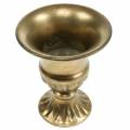 Floristik24 Ozdobný pohár zlatý Ø13,2cm H16,2cm starožitný vzhled