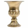 Floristik24 Ozdobný pohár zlatý Ø13,2cm H16,2cm starožitný vzhled