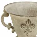 Floristik24 Trophy Bowl Vintage krémová Ø15cm H13,5cm