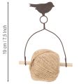 Praktický dekorativní držák na stuhu, ptáček, shabby chic | Floristik24.cz