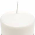 Floristik24 Stojanová svíčka PURE Nature, udržitelná přírodní svíčka vyrobená ze stearinu a řepkového vosku 90/70 mm