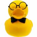 Floristik24 Ozdobná figurka kachna s brýlemi žlutá, vtipná letní dekorace, ozdobná kachna se sesypaná