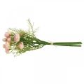 Umělá kytice pryskyřníku Květinová dekorace Hedvábné květy Růžové L37cm