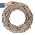 Dekorativní věnec, ratanové větve, bíle natřené, pro kreativní design, 50 cm | Floristik24.cz