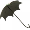 Floristik24 Kovové deštníky, pružinové, závěsné deštníky, podzimní dekorace růžová/zelená, modrá/žlutá V29,5cm Ø24,5cm sada 2 ks