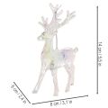 Akrylové ozdoby na vánoční stromeček se soby, 14 cm, 4 kusy | Floristik24.cz