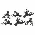 Floristik24 Vánoční dekorace hlava jelena kovová černá 6,8cm 6ks