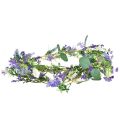 Floristik24 Romantická květinová girlanda levandule fialová bílá 194cm