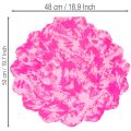 Růžový květinový límec Rondella na kytici, 48 cm | Floristik24.cz