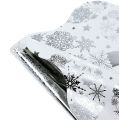 Floristik24 Rondella vánoční motiv stříbrná Ø40cm 50p
