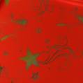 Floristik24 Rondella manžeta Vánoční motiv červené zlato 60cm 50p