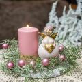 Floristik24 Růžový anděl se srdíčkem figurka vánoční dekorace 7 × 6 × 14 cm 2ks