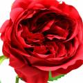 Floristik24 Růže umělá květina červená 72cm