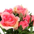 Floristik24 Kytice růží v růžové L26cm 3ks