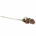 Floristik24 Umělá ratolest růže fialová 76cm