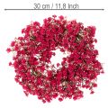 Věnec z umělých květin, dekorace s motivem dětského dechu, 30 cm | Floristik24.cz