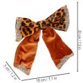 Dekorativní mašle s leopardím vzorem, zvířecí tisk, 20 cm, 3 ks | Floristik24.cz