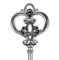 Floristik24 Ozdobný klíč 8,5cm stříbrný 12ks