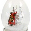Floristik24 Věšák na vánoční stromeček sněhová koule 8cm 2ks