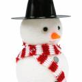 Floristik24 Vánoční ozdoba na stromeček sněhulák s čepicí na zavěšení V8cm 12ks