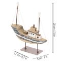 Dekorace lodi, námořní styl, dřevěná se stojanem, 20 cm | Floristik24.cz