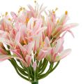 Floristik24 Hedvábný květ agapanthus růžový 80cm