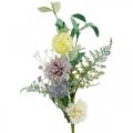 Floristik24 Kytice z hedvábí, letní dekorace, chryzantémy a bodlák, umělé květiny L50cm